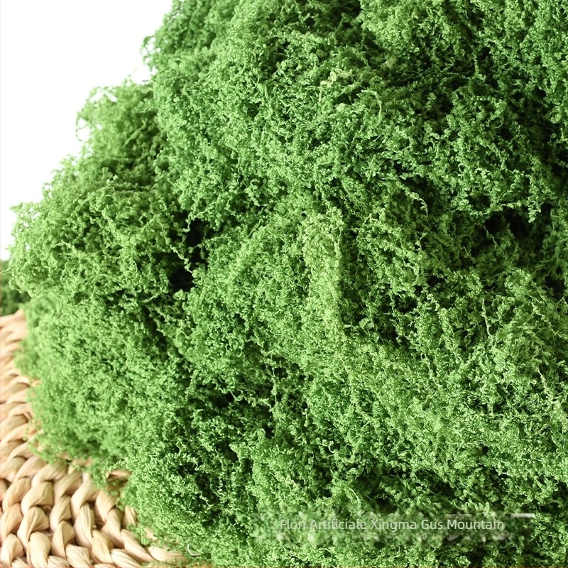 Mușchi artificial filamentos pentru amenajări de grădină – mușchi în ghiveci, stil pădurean
