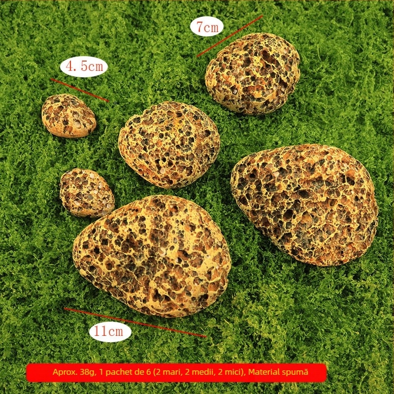 Mușchi artificial, piatră cu mușchi și gazon decorativ pentru amenajări peisagistice și bonsai