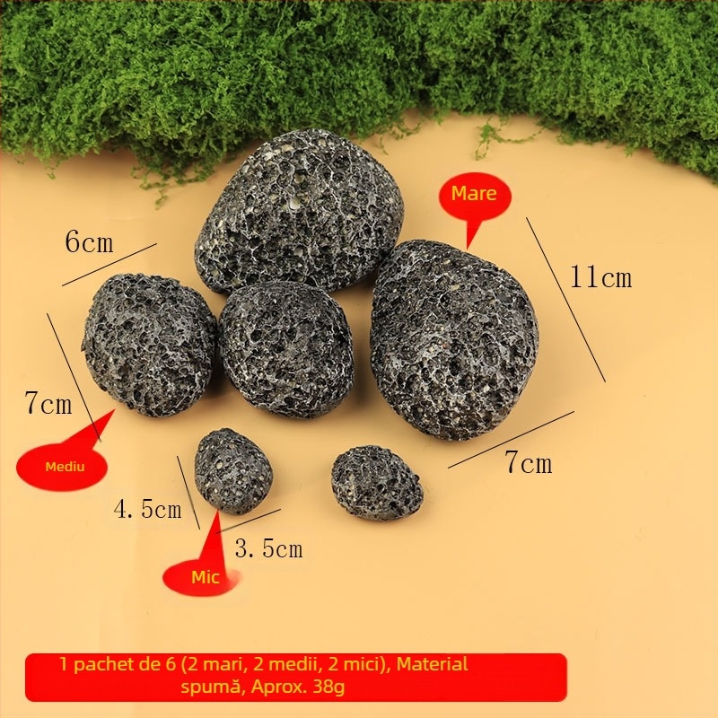 Mușchi artificial, piatră cu mușchi și gazon decorativ pentru amenajări peisagistice și bonsai