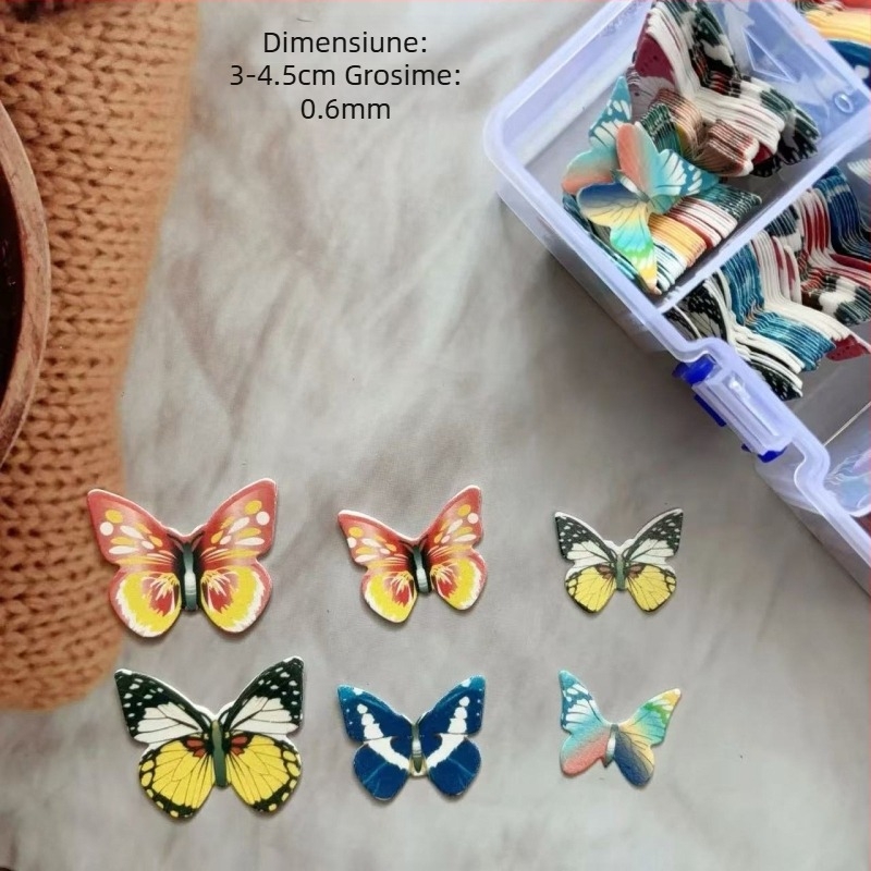 Fluturi din wafer paper pentru decorarea platourilor reci, aranjarea preparatelor, decorarea prăjiturilor și a cocktailurilor