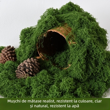 Mușchi artificial cu aspect de mătase pentru micro-peisaj, gazon Bonsai și acoperire pentru ghivece