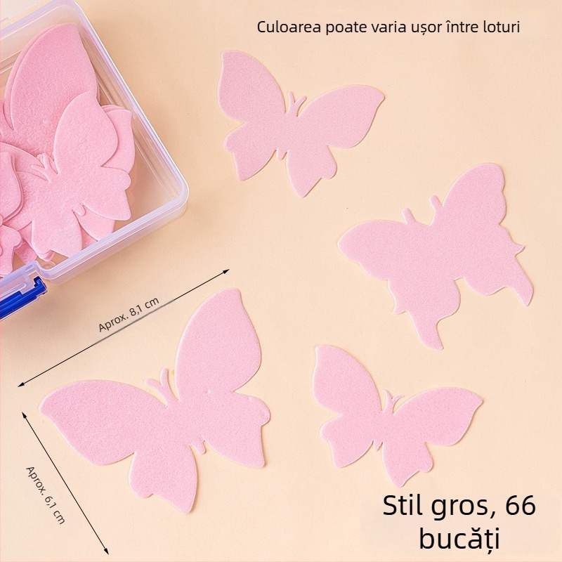 Fluture alb din hârtie wafer, decor pentru tort