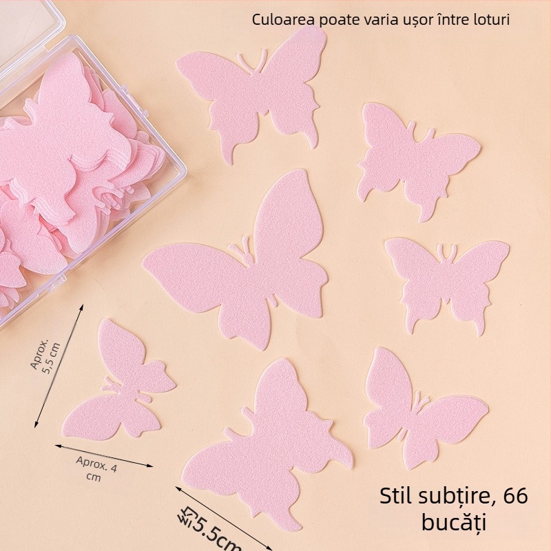 Fluture alb din hârtie wafer, decor pentru tort