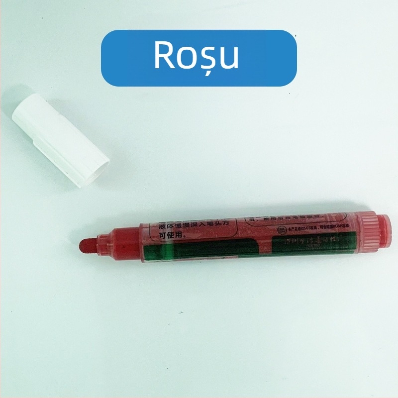 Marker pentru tablă albă care șterge fără urme, marker pentru tablă verde, marker reîncărcabil pentru predare, cerneală lichidă cu capacitate mare, pe bază de apă