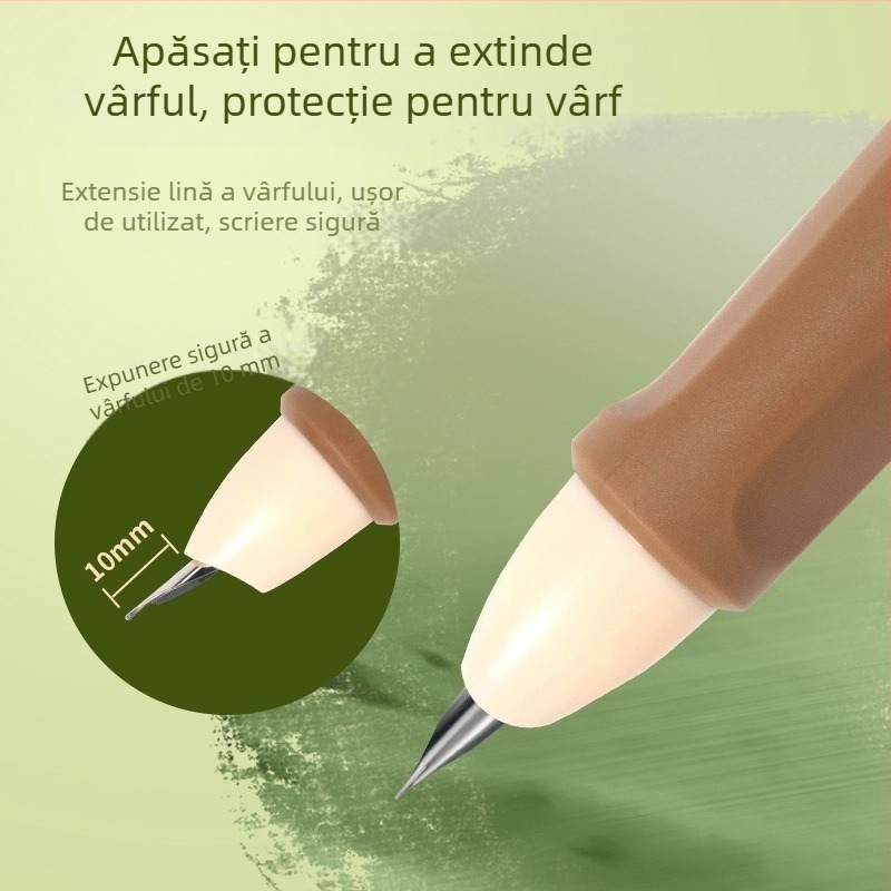 Stilou Yimulin pentru corectarea posturii, design elegant, scriere fluidă, cerneală cu uscare rapidă, mecanism de apăsare, cartușe de cerneală înlocuibile, set stilou