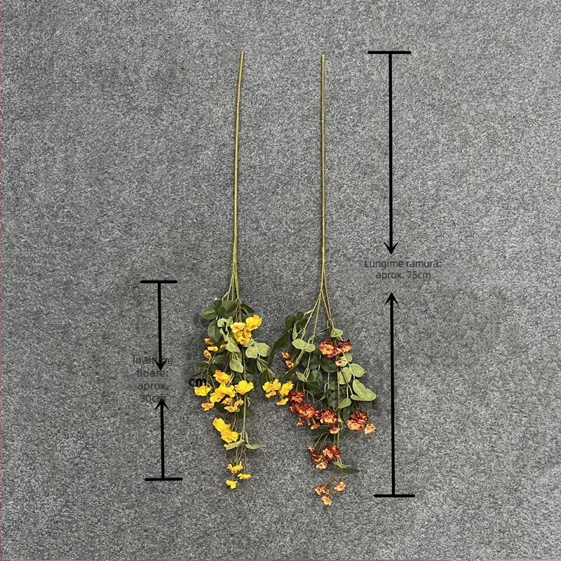 Trandafir de mătase artificial pentru decor de casă, aranjament floral european DIY, înălțime 75 cm