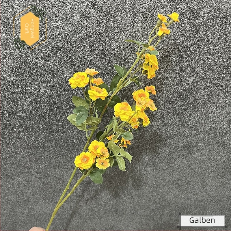 Trandafir de mătase artificial pentru decor de casă, aranjament floral european DIY, înălțime 75 cm