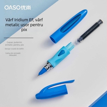 OASO A066 Stilou Delfin cu centru de greutate scăzut pentru elevi din clasa a III-a, prietenos pentru începători, estetică înaltă, corectarea posturii