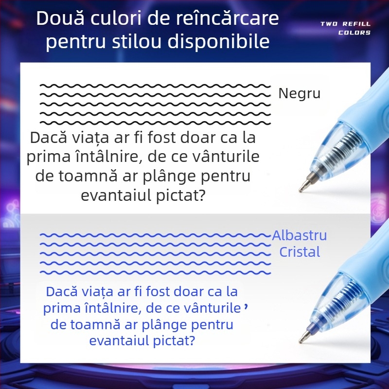 Kaba Bear stilou termic ștergător pentru elevii din clasa a treia, cu cartușe de cerneală înlocuibile, instrument de scriere pentru copii