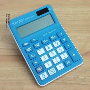 KADIO KD-3866B-C calculator de birou cu 12 cifre pentru contabilitate, design color caricatură