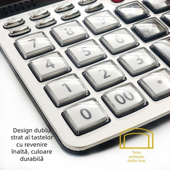 HT-826 Calculator vocal cu afișaj de 12 cifre, pentru birou