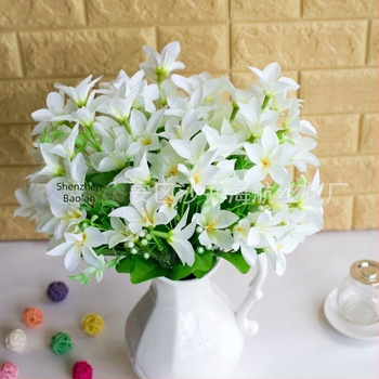 Buchet de 30 crini artificiali, tije înalte, decor pentru casă