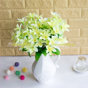 Buchet de 30 crini artificiali, tije înalte, decor pentru casă