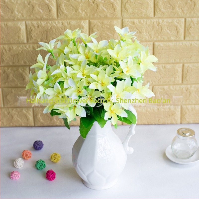 Buchet de 30 crini artificiali, tije înalte, decor pentru casă