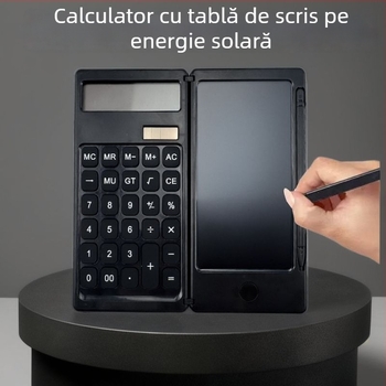 Calculator pliabil cu tablă pentru scris pentru elevi, cadou de birou, calculator solar de birou