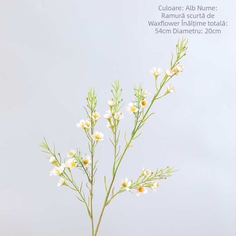 Ramuri de flori din mătase: Wintersweet și flori de prune înflorite, pentru nunți, decor acasă și recuzită fotografică