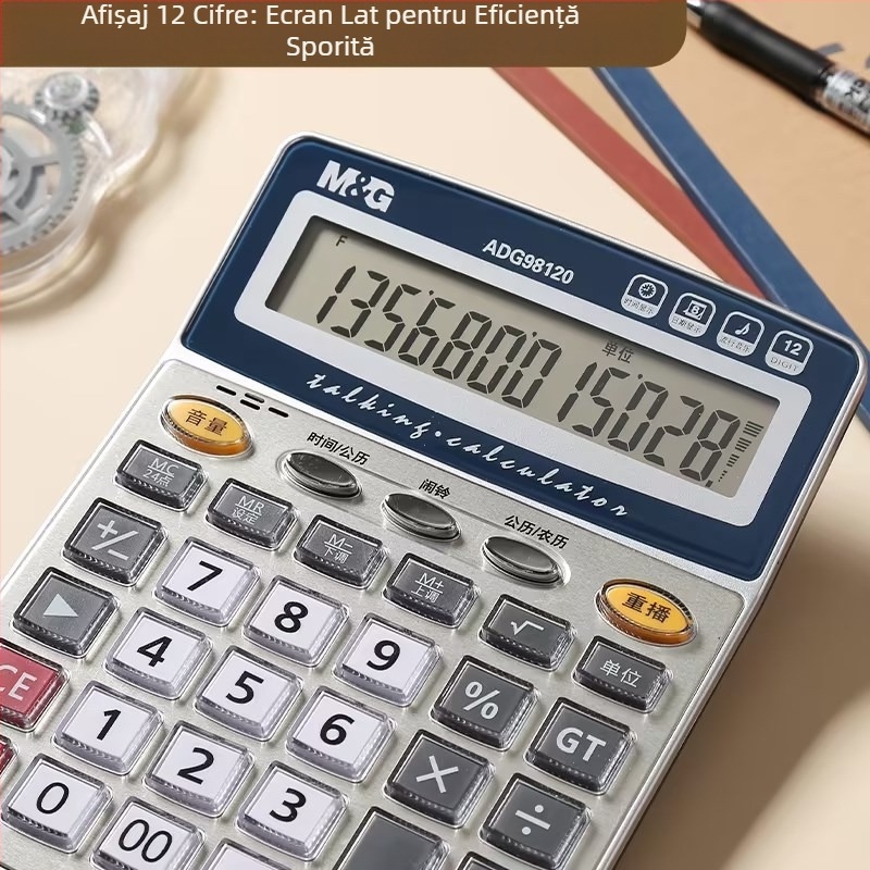 Calculator financiar Adg 98120, cu afișaj de 12 cifre