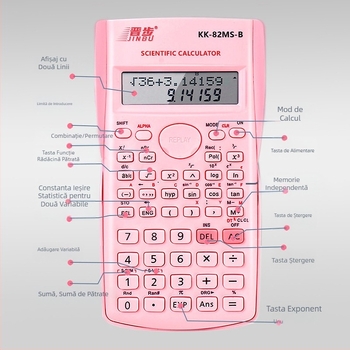 Advance 82MS calculator științific cu funcții multiple, afișaj de 12 cifre, baterii neincluse