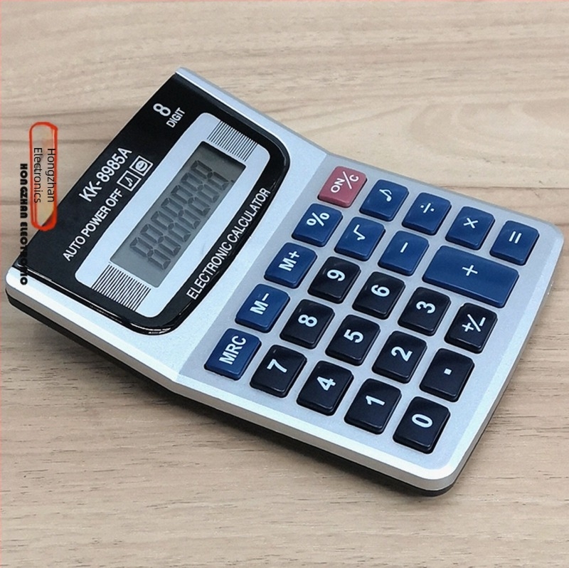 KK8985 Calculator de birou cu afișaj de 8 cifre, corp din plastic, cu logo imprimat