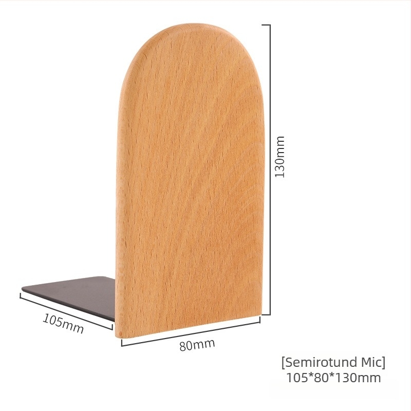 Suport de carte masiv din lemn de beech și nuc negru, design minimalist, pentru birou și studenți, cu logo personalizat