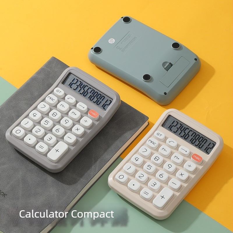 Calculator nou, în formă de cub de zahăr, pentru elevi și birou, cu afișaj de 12 cifre