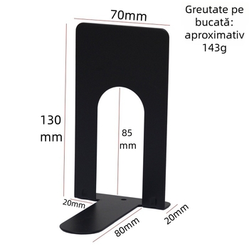 Suport metalic pentru cărți, 145 g, pereche – suport pentru carte, clips și semn de carte