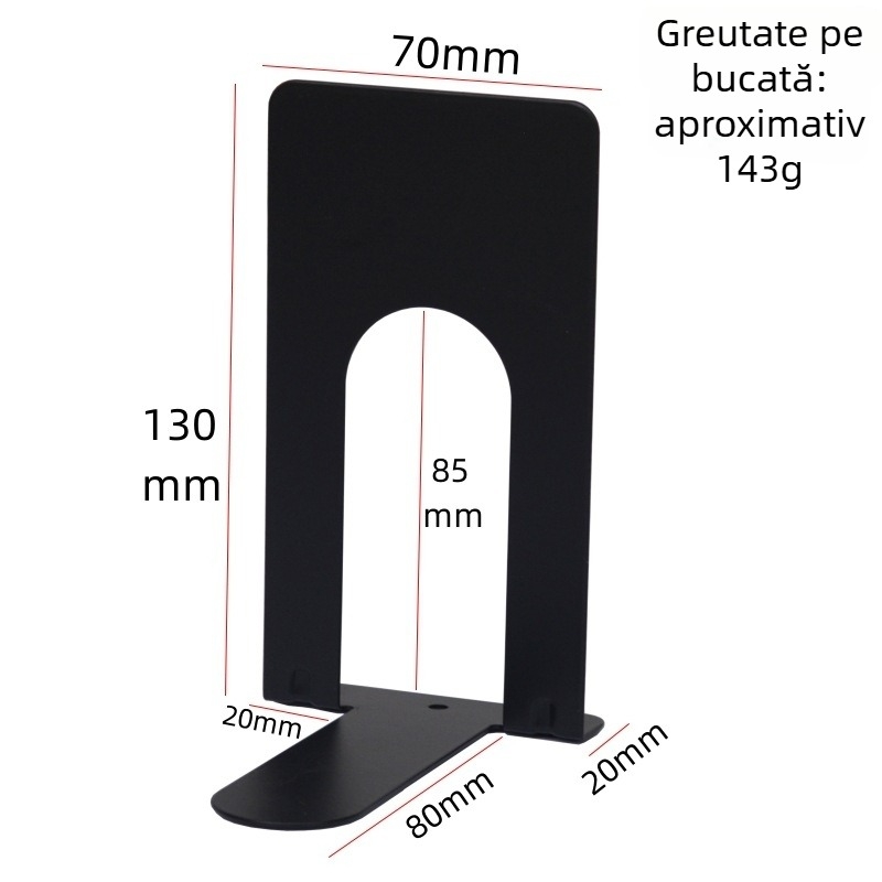 Suport metalic pentru cărți, 145 g, pereche – suport pentru carte, clips și semn de carte