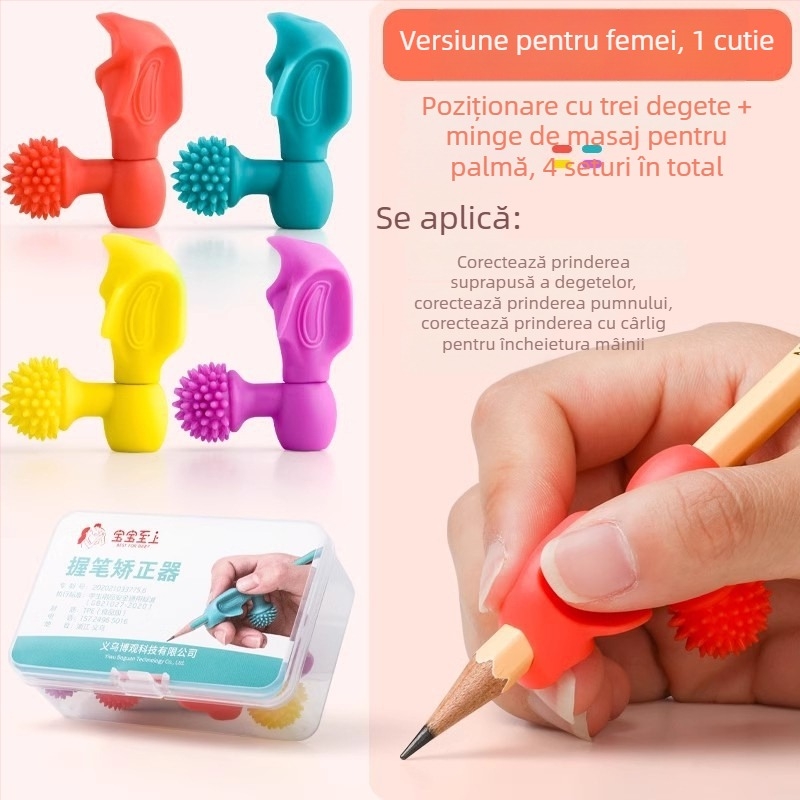 Prindere pentru pix pentru copii — corector de postură pentru scriere pentru începători