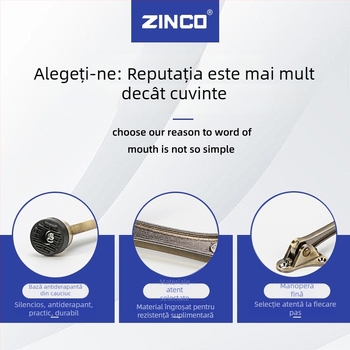 Stop de ușă din aliaj de zinc, în formă de potcoavă, cu amortizor din cauciuc, montat pe perete, protecție anti-coliziune pentru dormitor