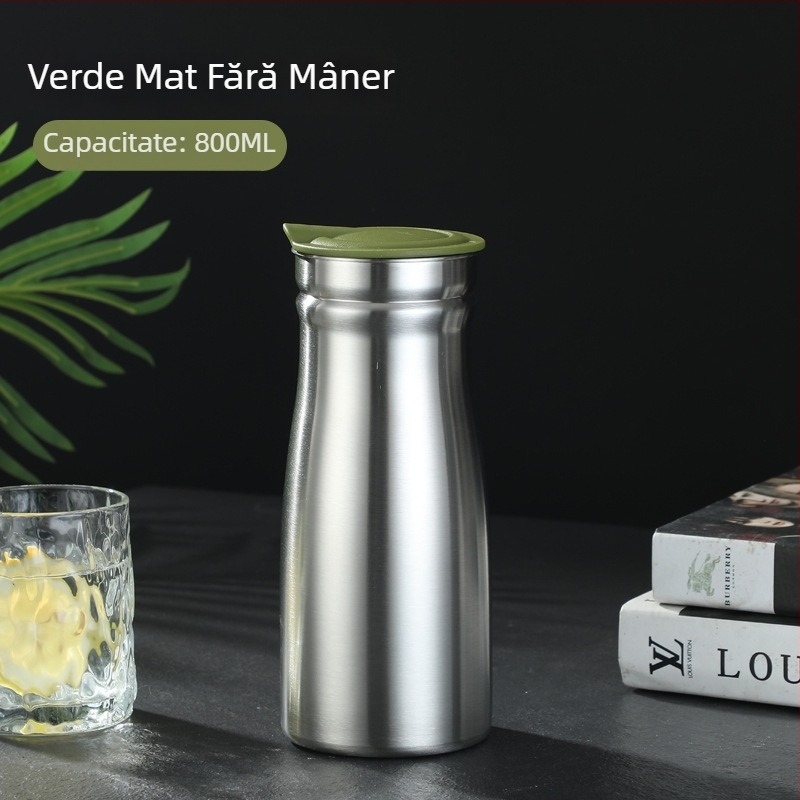 Ceainic de apă din oțel inoxidabil, izolație în vid, capacitate mare, stil european