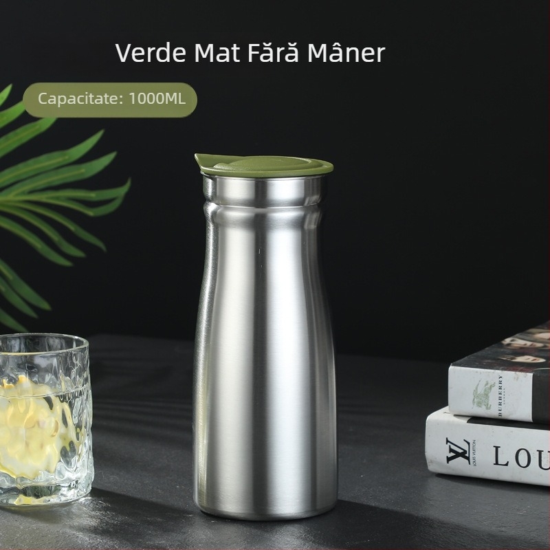 Ceainic de apă din oțel inoxidabil, izolație în vid, capacitate mare, stil european
