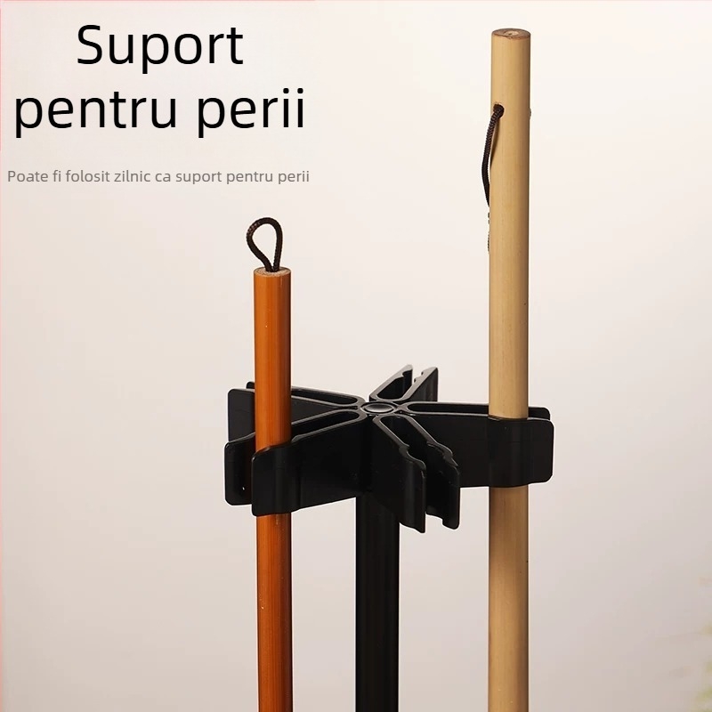 Suport pentru pensule cu cinci capete, în formă de floare de prune, suport multifuncțional de uscare pentru pensule de caligrafie, stil minimalist nou chinezesc