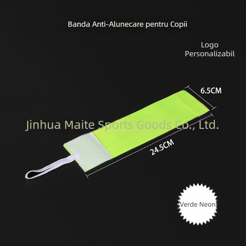 Brățară de căpitan pentru fotbal, pentru antrenamente și meciuri, Velcro pentru copii, emblemă de echipă pentru exterior, imprimare logo disponibilă