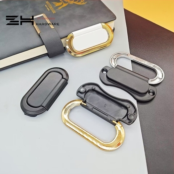 Maner invizibil pliabil, auriu, pentru dulapuri pentru pantofi, sertare și garderobă – feronerie din aliaj de aluminiu, stil european modern