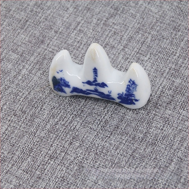 Suport ceramic pentru pix în formă de munte, cu cap de dragon, pentru pictură chineză și caligrafie, stil antic