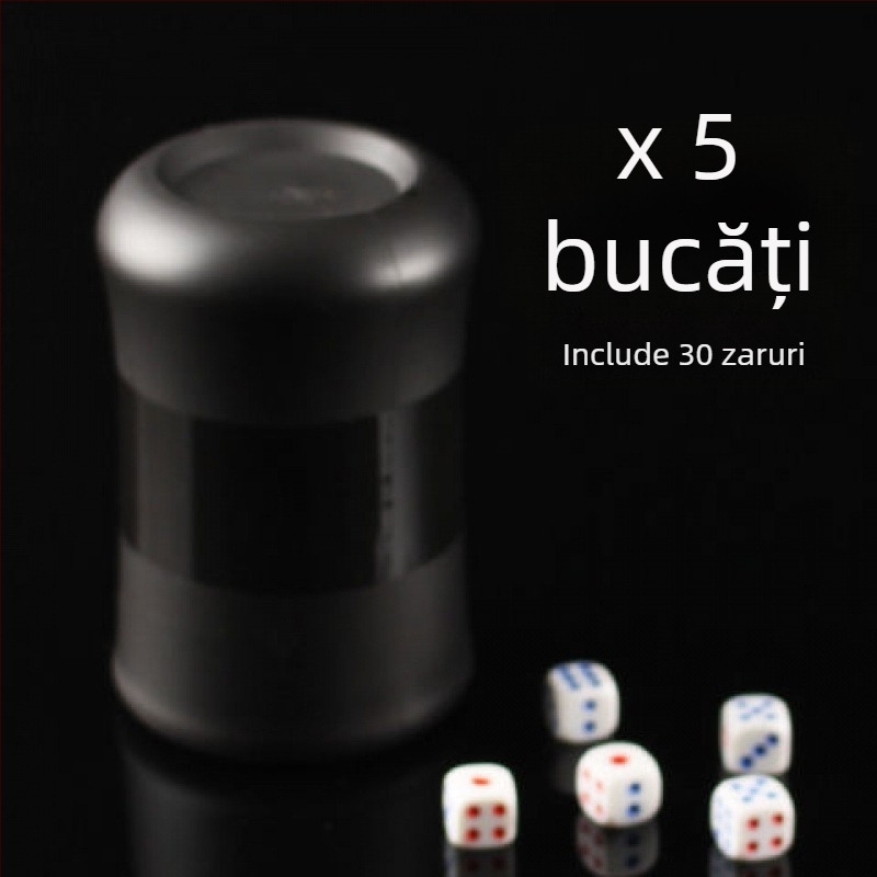 Set de 10 pahare pentru zaruri, cu formă talie