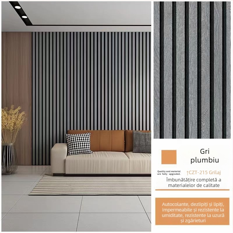 Autocolant decorativ de perete cu model grilă pentru fundal TV, autoadeziv rezistent la apă, potrivit pentru living și dormitor