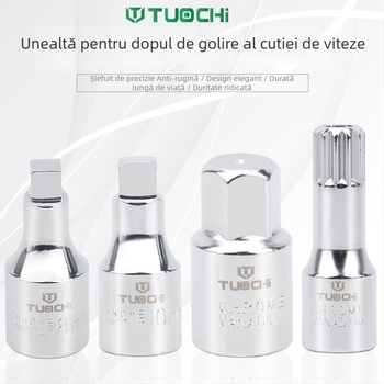 Teacă pentru șurubul de drenaj al uleiului din cutia de viteze – unealtă demontare/montare (M16 H17 S8 S10)