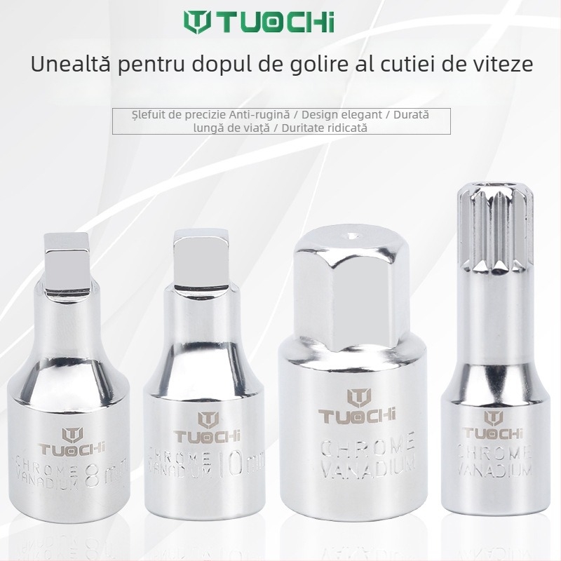 Teacă pentru șurubul de drenaj al uleiului din cutia de viteze – unealtă demontare/montare (M16 H17 S8 S10)