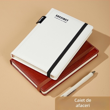 Caiet A5 pentru afaceri, notebook de birou premium pentru întâlniri, buzunare laterale pentru notițe, personalizare cu logo