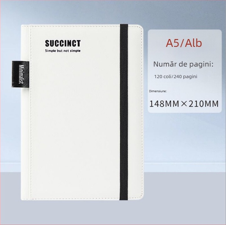 Caiet A5 pentru afaceri, notebook de birou premium pentru întâlniri, buzunare laterale pentru notițe, personalizare cu logo