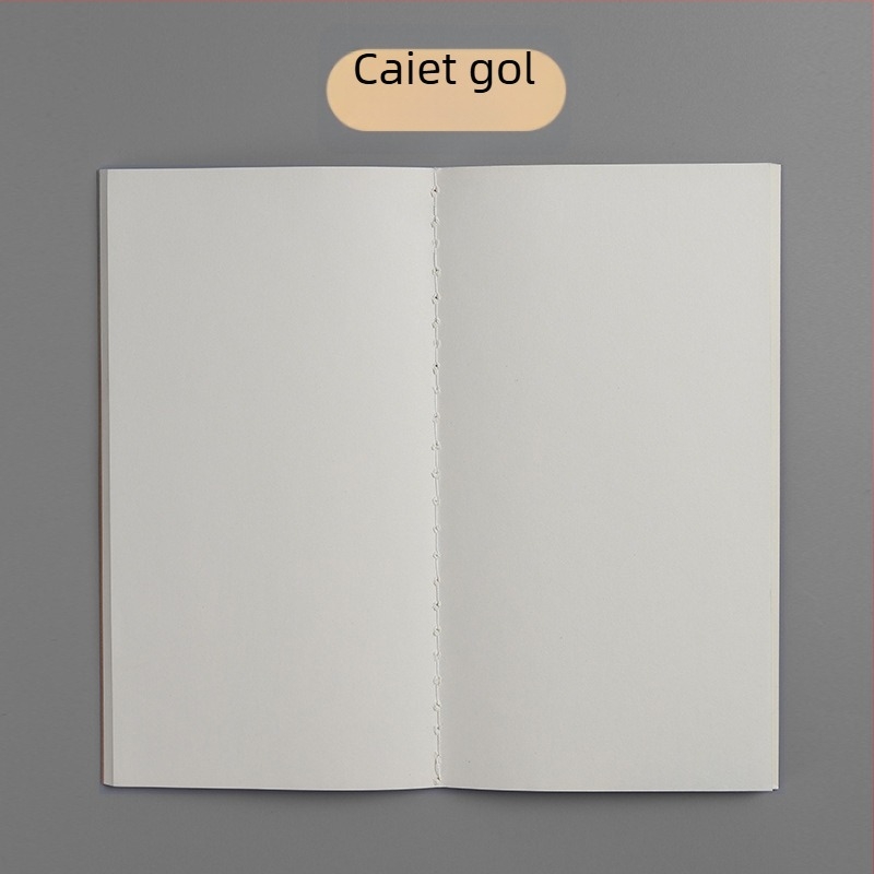 Caiet în stil proaspăt și simplu, caiet de exerciții pentru elevi, copertă moale, design retro nostalgic, dimensiune 19×10,5 cm