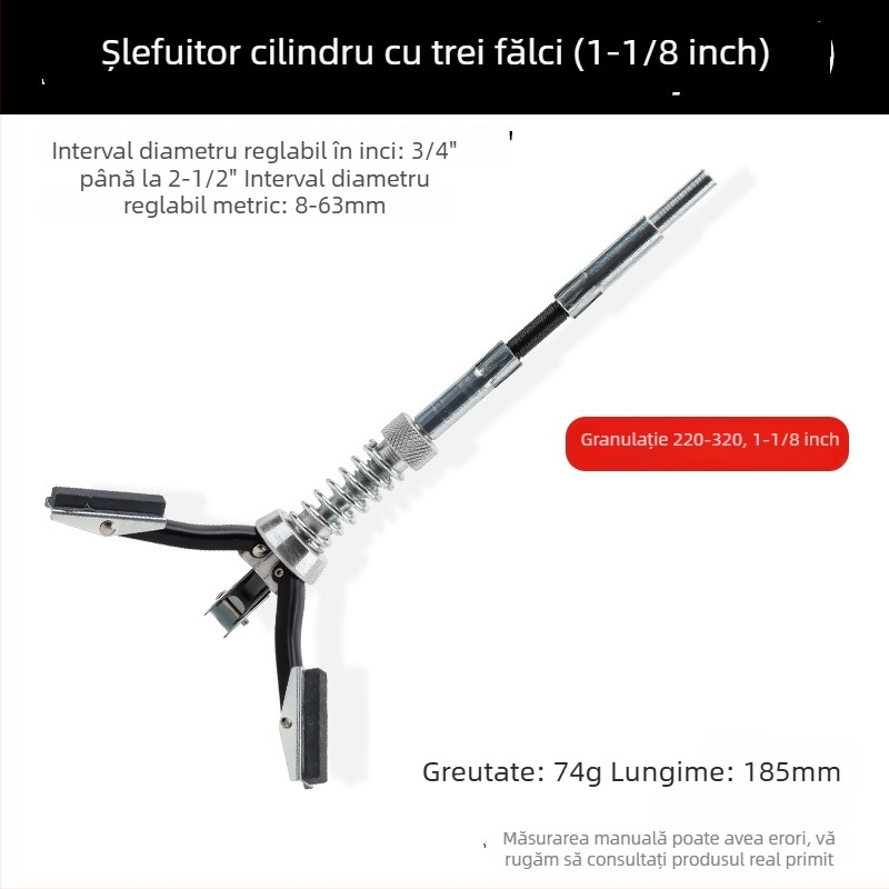 Șlefuitor cilindru auto cu trei gheare și piatră de șlefuit