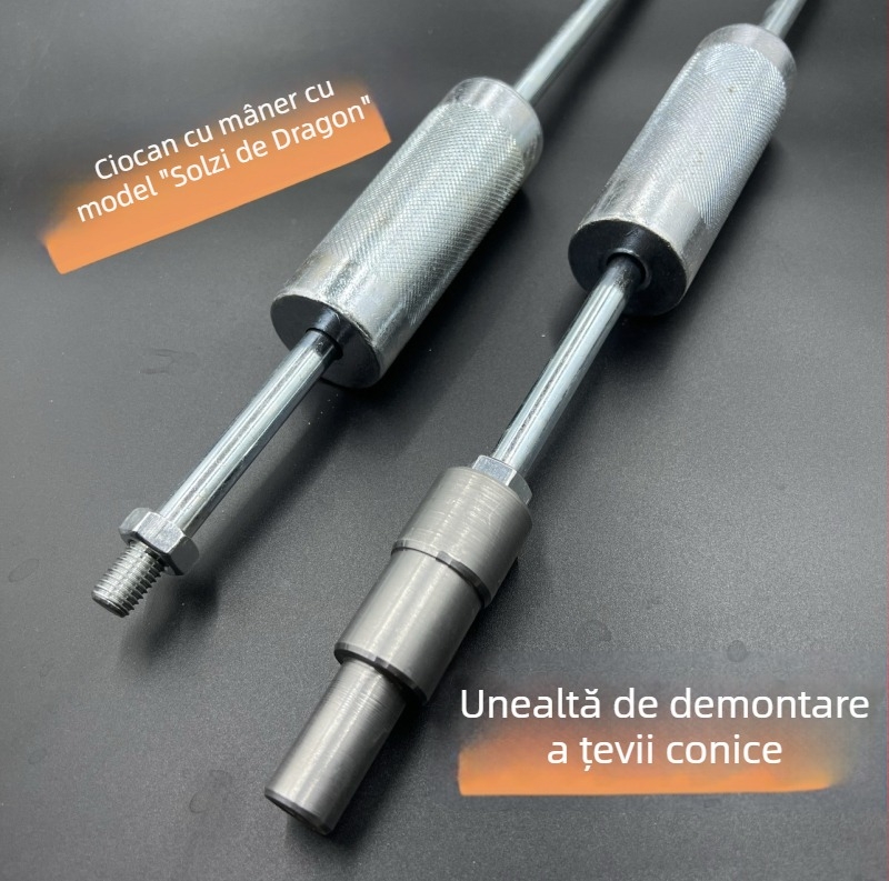 Set pentru eliminarea știfturilor din matrițe din aluminiu: set complet de știfturi conice pentru țevi, știfturi de demontare pentru țevi și știfturi pentru plăci din aluminiu