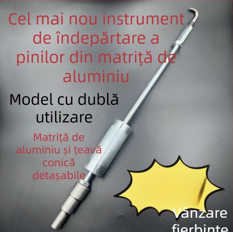 Set pentru eliminarea știfturilor din matrițe din aluminiu: set complet de știfturi conice pentru țevi, știfturi de demontare pentru țevi și știfturi pentru plăci din aluminiu