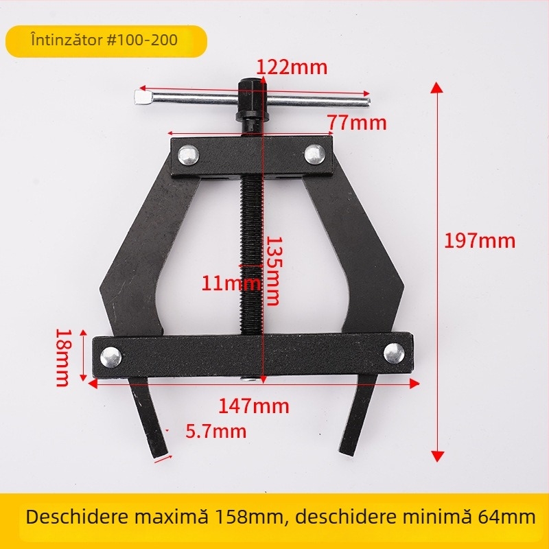 Unealtă de tensionare a lanțului pentru recoltoare și motocicletă, interval lanț 60-100, reglaj 100-200, demontare lanț