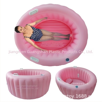 Piscină gonflabilă din PVC pentru naștere, cu pernă integrată și suporturi pentru brațe