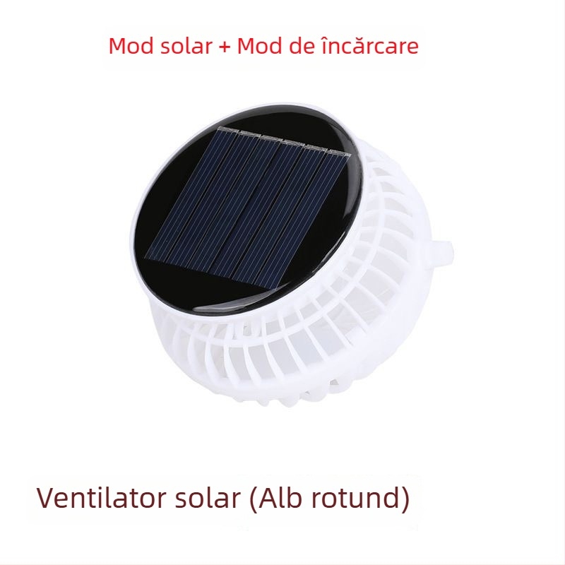 Pălărie cu ventilator solar și ventilator mic detașabil, încărcare USB