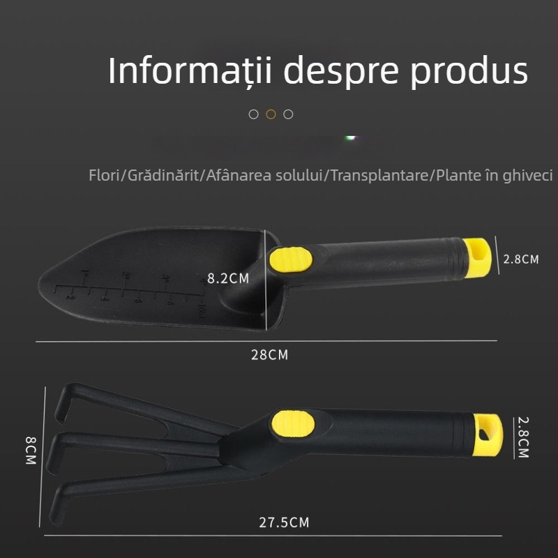Lopată de grădină din nailon întărit pentru transplanturi și lopată din plastic pentru nisip