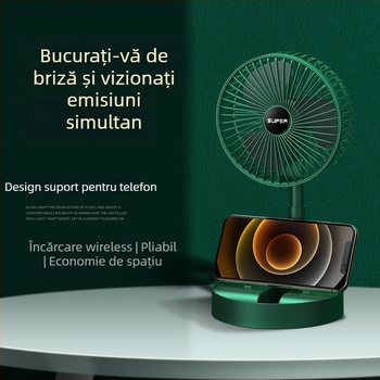 Ventilator de birou USB, multifuncțional, cu braț telescopic, pentru cămine studențești